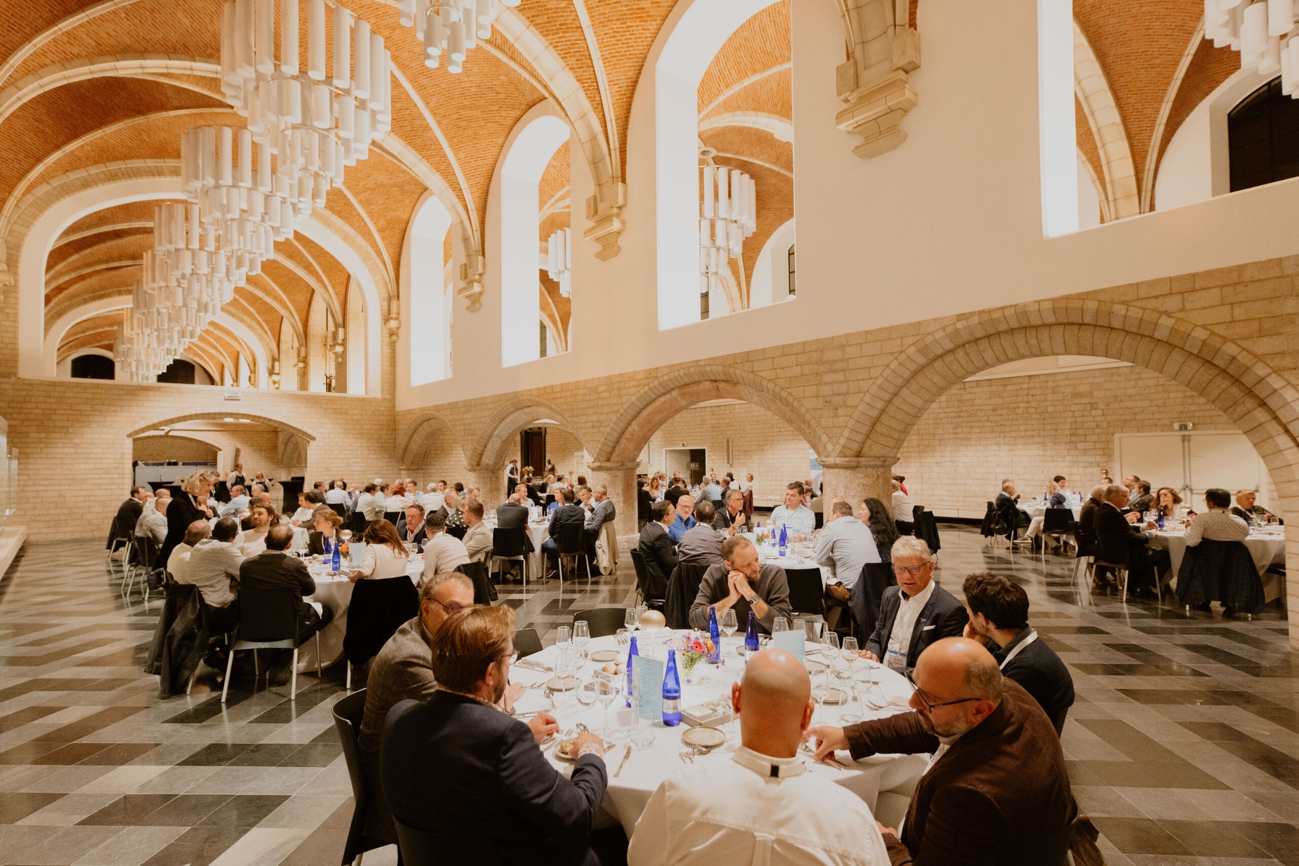 Dinner at the party hall at KUL in Leuven